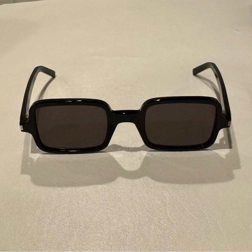Saint Laurent Square-Frame Acetate Sunglasses Black SL 332 001 Unisex